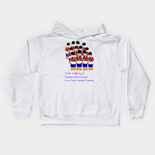 Twelve Drummers Drumming Kids Hoodie